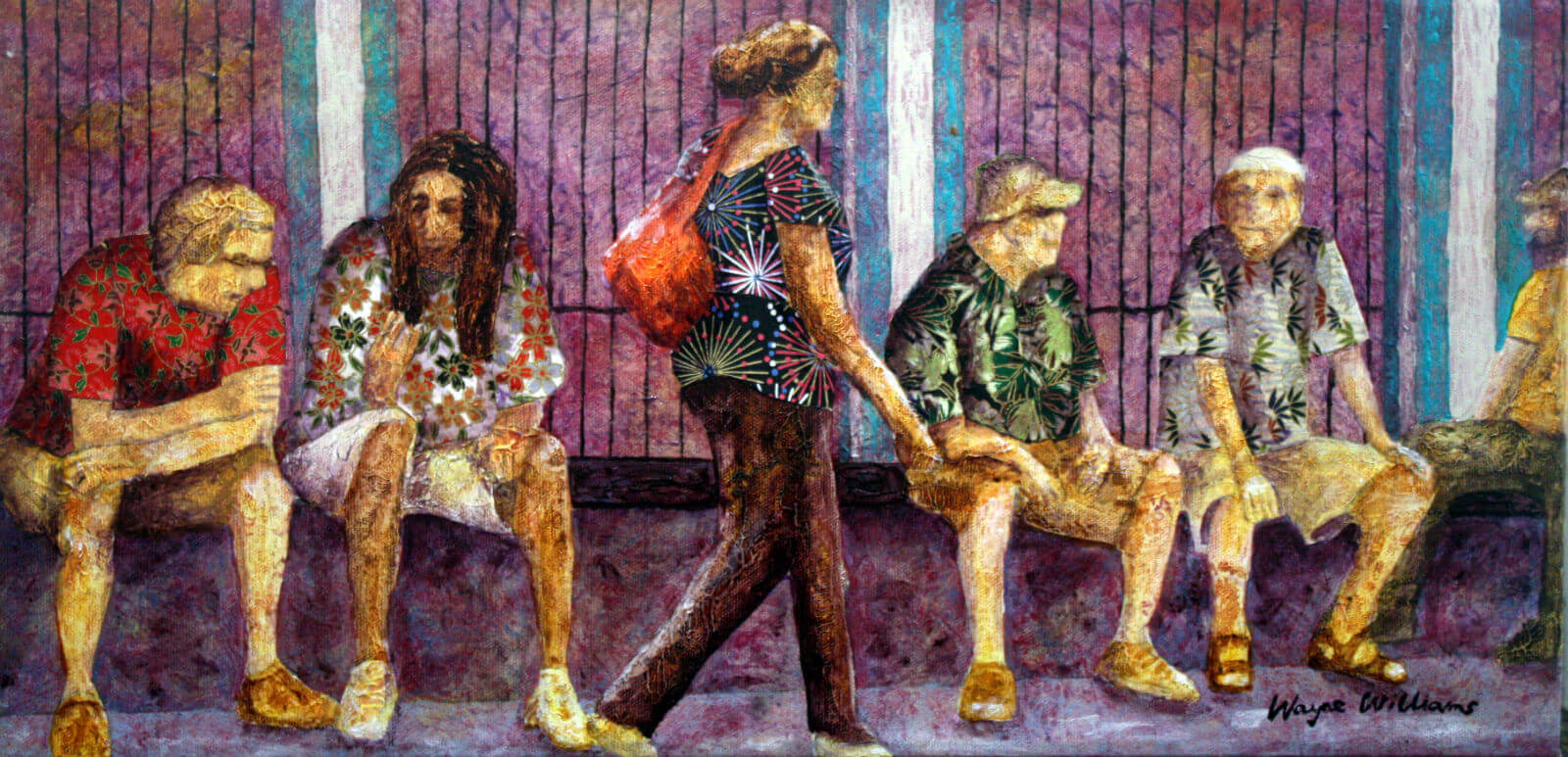 Caribbean Shirts, painting by Wayne Williams