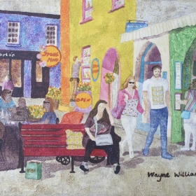 Stone Mad (Ireland), 11 x 14, mixed media